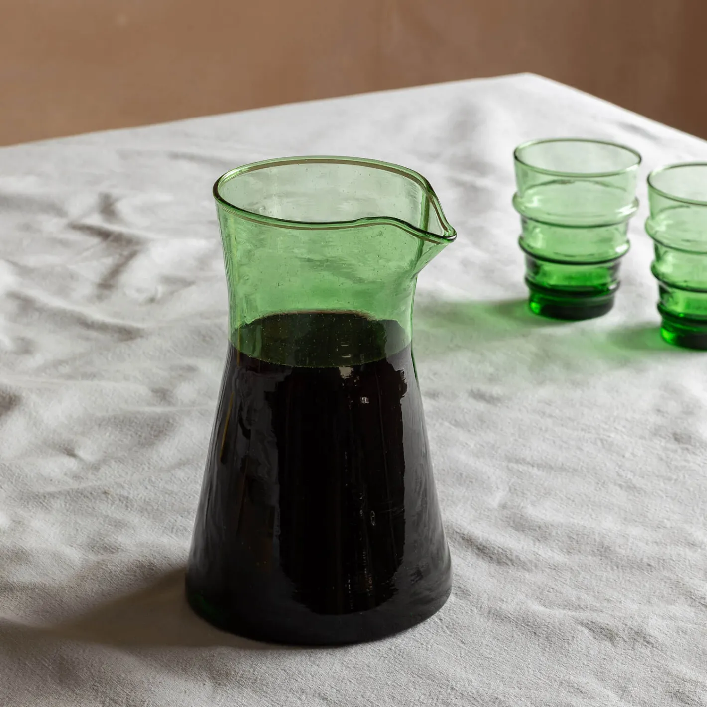 Graham & Green Jugs & Carafes<Green Moroccan Glass Carafe