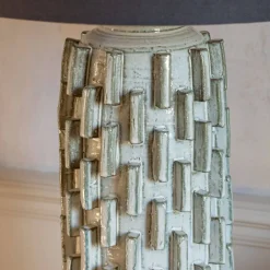 Graham & Green Table Lamps<Grey Ceramic Table Lamp with Shade