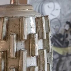 Graham & Green Table Lamps<Grey Ceramic Table Lamp with Shade