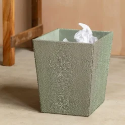 Graham & Green Household Storage<Grey Faux Shagreen Bin