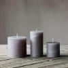 Graham & Green Candle Holders & Candles<Grey Pillar Candles