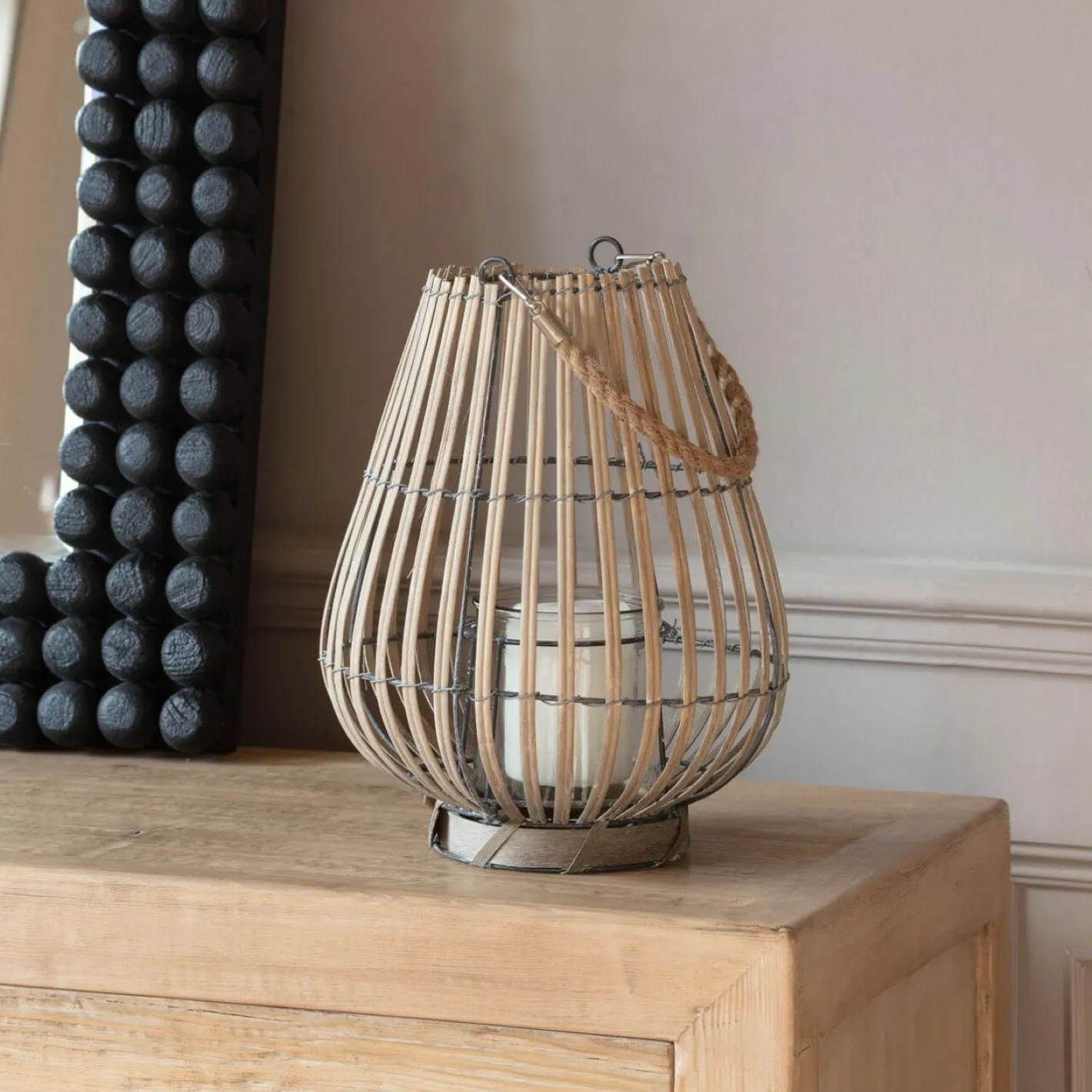 Graham & Green Candle Holders & Candles<Grey Willow Lantern