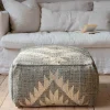 Graham & Green Pouffes & Beanbags|Pouffes & Bean Bags<Haley Jute Kilim Pouffe