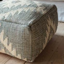 Graham & Green Pouffes & Beanbags|Pouffes & Bean Bags<Haley Jute Kilim Pouffe