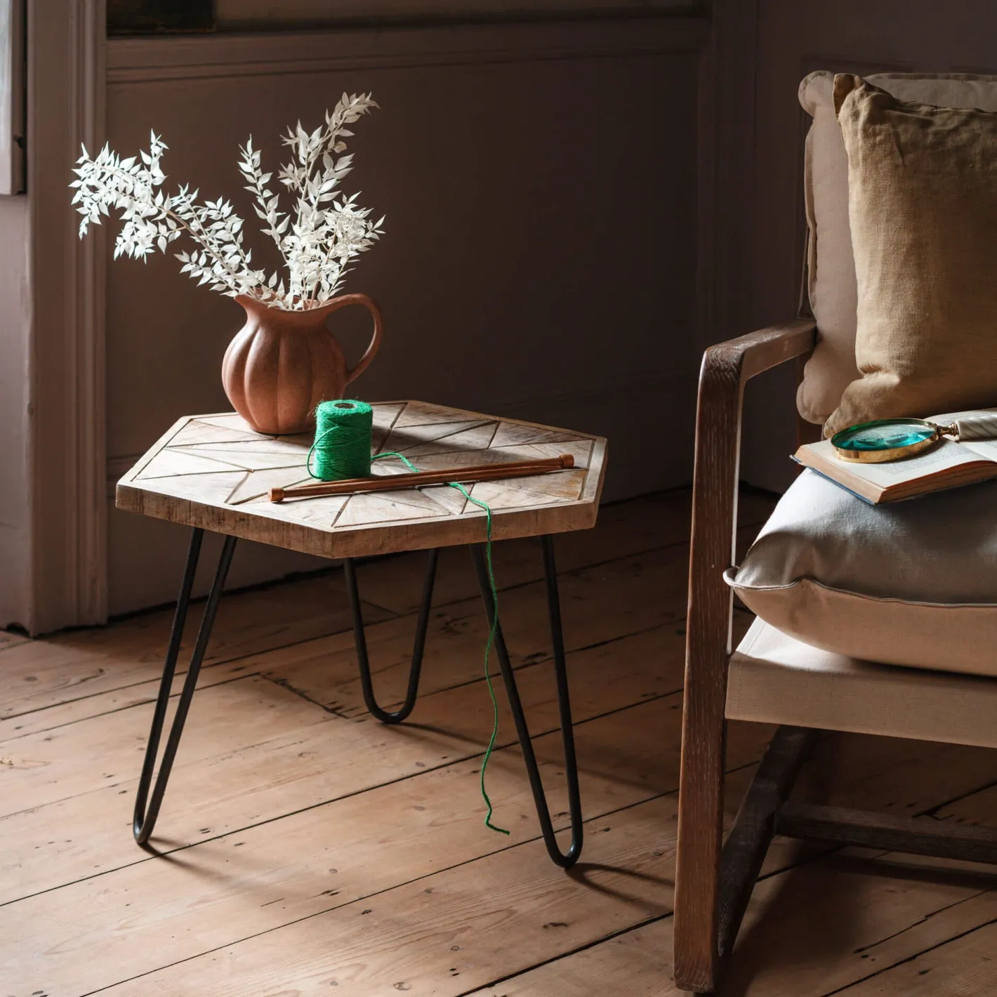 Graham & Green Coffee Tables|Side Tables<Harris Hexagon Table