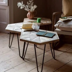 Graham & Green Coffee Tables|Side Tables<Harris Hexagon Table