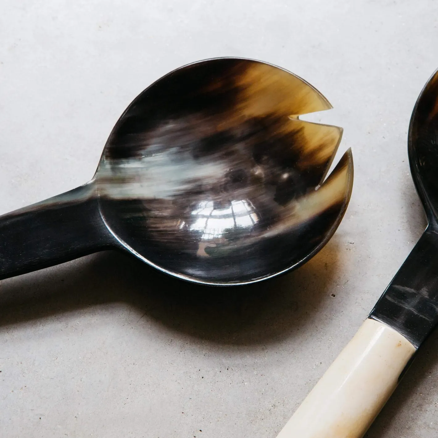Graham & Green Outdoor Dining|Tableware<Horn and Bone Salad Servers