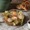 Graham & Green Candle Holders & Candles<Hurricane Flower Wreath