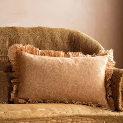 Graham & Green Sofa Cushions|Cushions<Indian Hand Block Printed Rectangular Floral Cushions