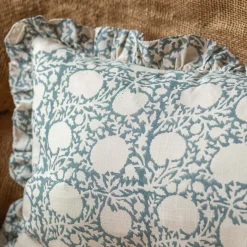 Graham & Green Sofa Cushions|Cushions<Indian Hand Block Printed Rectangular Floral Cushions