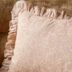Graham & Green Sofa Cushions|Cushions<Indian Hand Block Printed Rectangular Floral Cushions