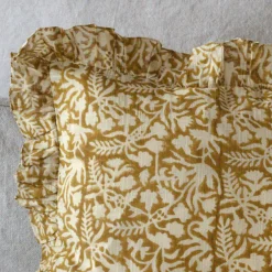 Graham & Green Sofa Cushions|Cushions<Indian Hand Block Printed Square Floral Cushions