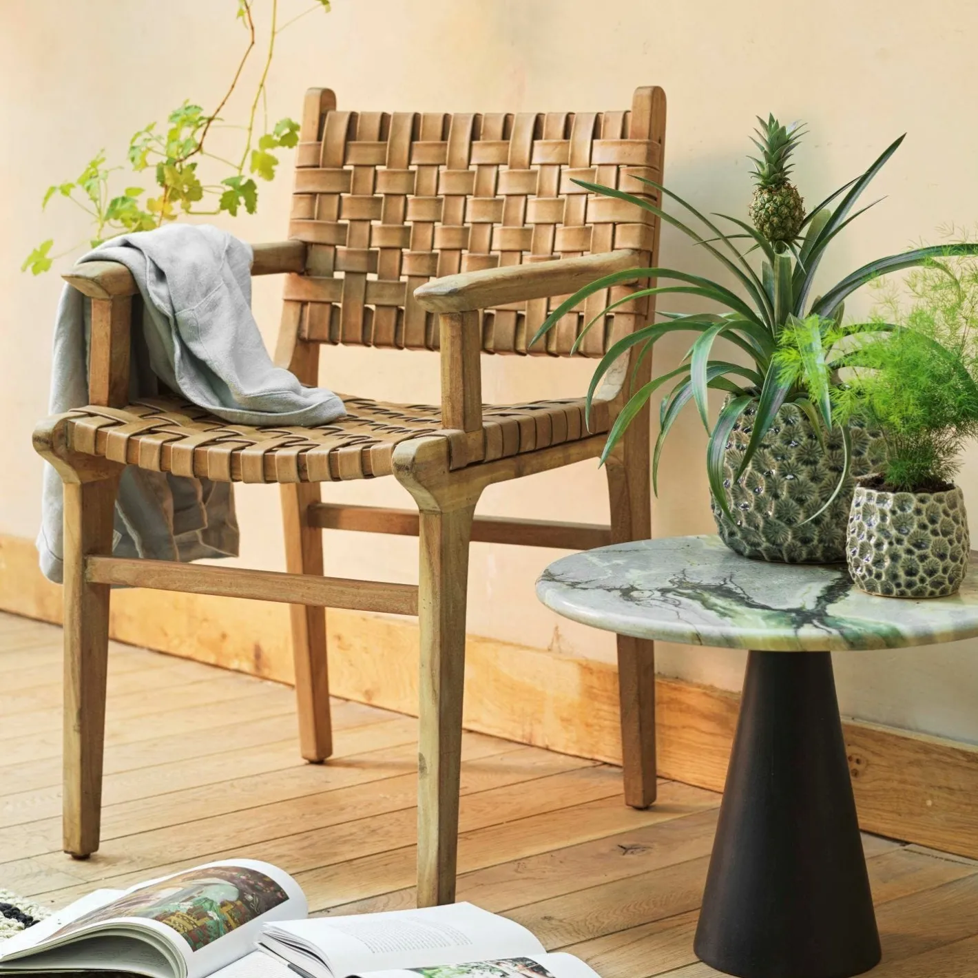 Graham & Green Armchairs|Dining Chairs<Ivan Leather Armchair