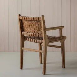 Graham & Green Armchairs|Dining Chairs<Ivan Leather Armchair