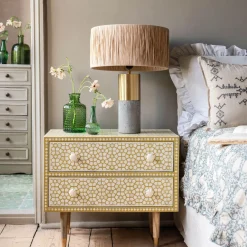 Graham & Green Bedside Tables<Jaipur Bone Inlay Bedside Table