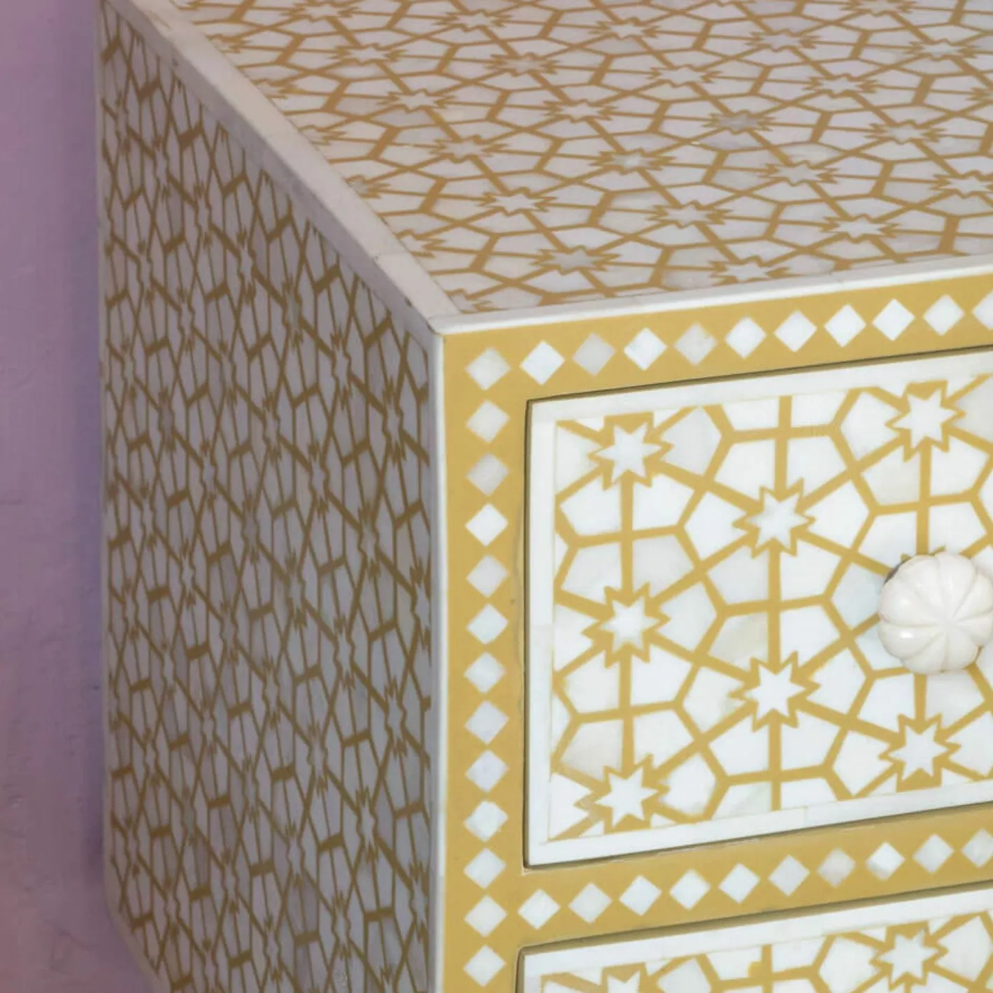 Graham & Green Bedside Tables<Jaipur Bone Inlay Bedside Table