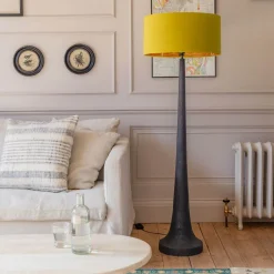 Graham & Green Floor Lamps<Jax Black Wood Floor Lamp