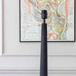 Graham & Green Floor Lamps<Jax Black Wood Floor Lamp