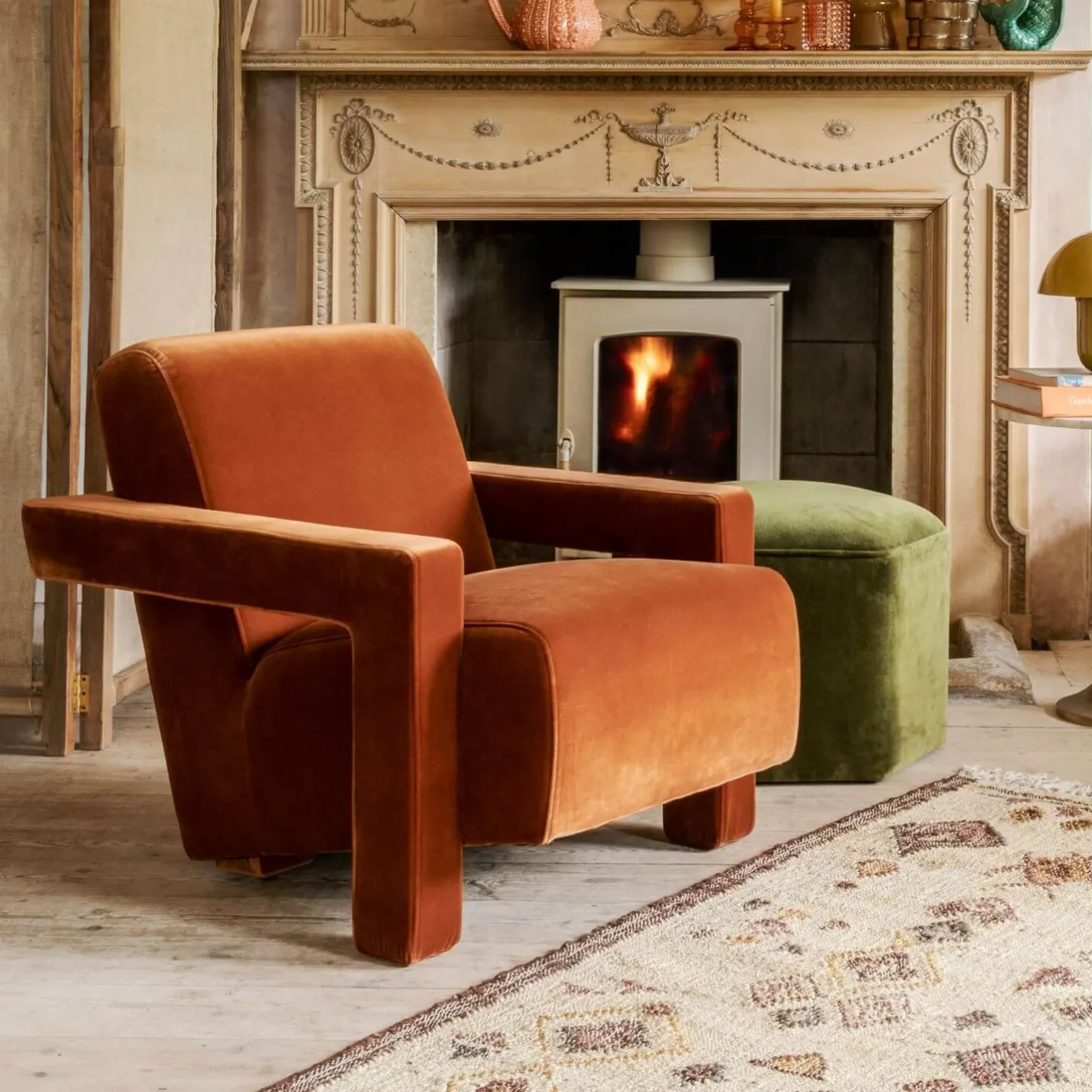 Graham & Green Armchairs<Jude Velvet Armchair