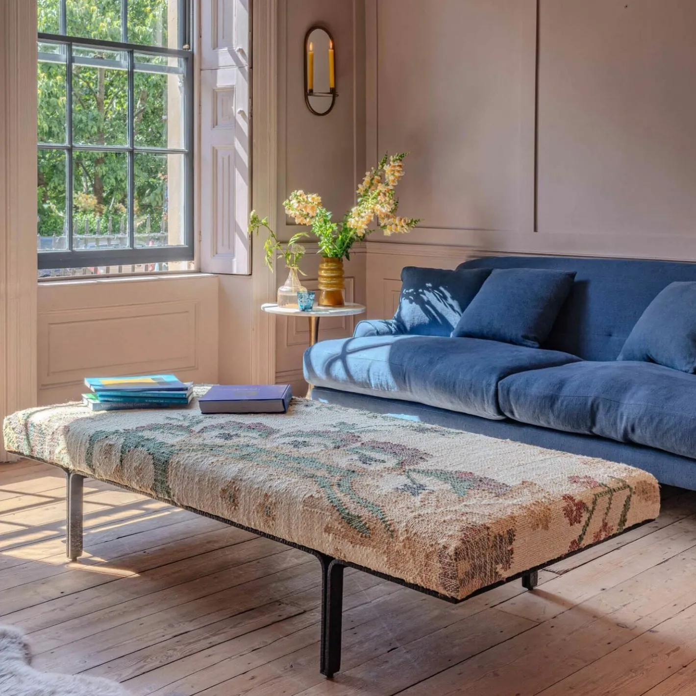 Graham & Green Benches & Ottomans|Ottomans & Benches<June Jute Coffee Table