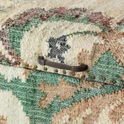 Graham & Green Benches & Ottomans|Ottomans & Benches<June Jute Floral Blanket Box