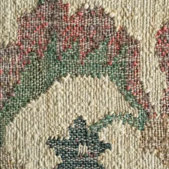 Graham & Green Benches & Ottomans|Ottomans & Benches<June Jute Floral Ottoman