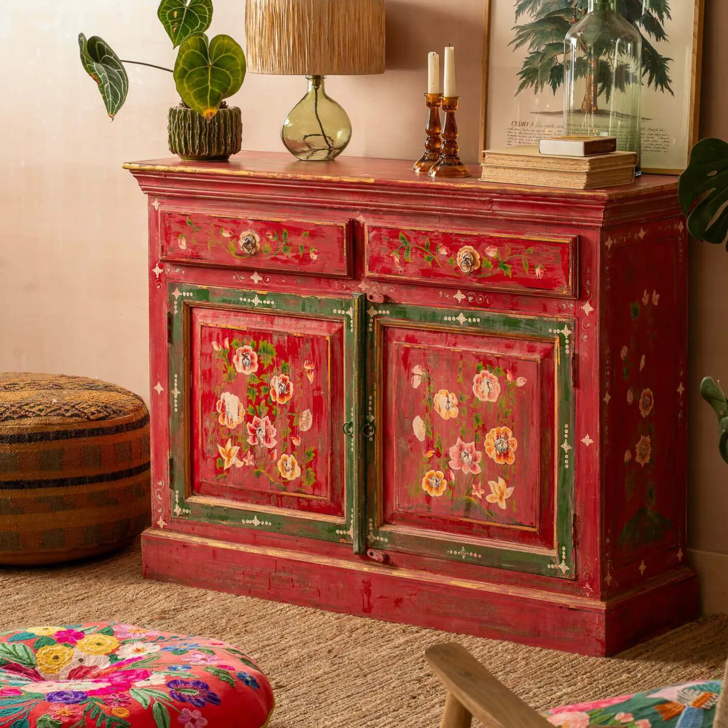 Graham & Green Cabinets & Cupboards<Junli Red Painted Cabinet