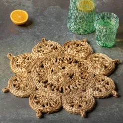 Graham & Green Outdoor Dining|Placemats, Coasters & Trays<Jute Floral Placemat