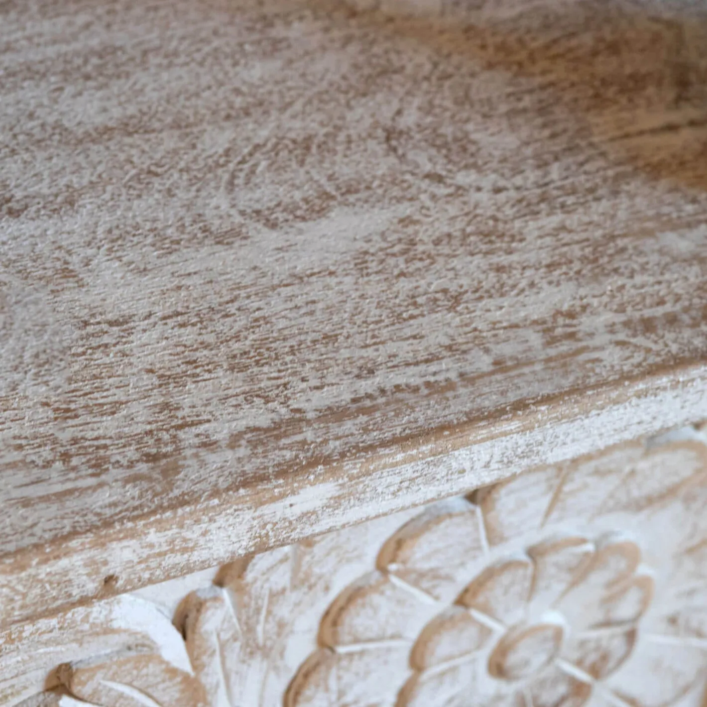 Graham & Green Console Tables<Kaia Carved Wood Console Table