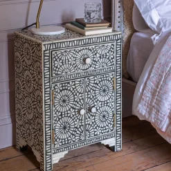 Graham & Green Bedside Tables<Kaleidoscope Bone Inlay Bedside Table