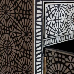 Graham & Green Bedside Tables<Kaleidoscope Bone Inlay Bedside Table
