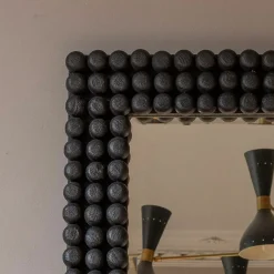 Graham & Green Wall Mirrors<Kali Bobbin Black Mirror