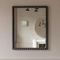 Graham & Green Overmantle Mirrors|Wall Mirrors<Large Barnaby Black Wall Mirror