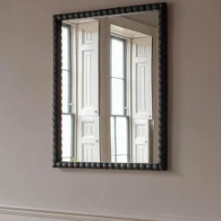 Graham & Green Overmantle Mirrors|Wall Mirrors<Large Barnaby Black Wall Mirror