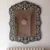 Graham & Green Wall Mirrors<Large Ditsy Bone Inlay Mirror