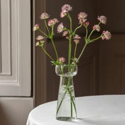 Graham & Green Vases & Plant Pots<Large Etched Floral Clear Glass Vase