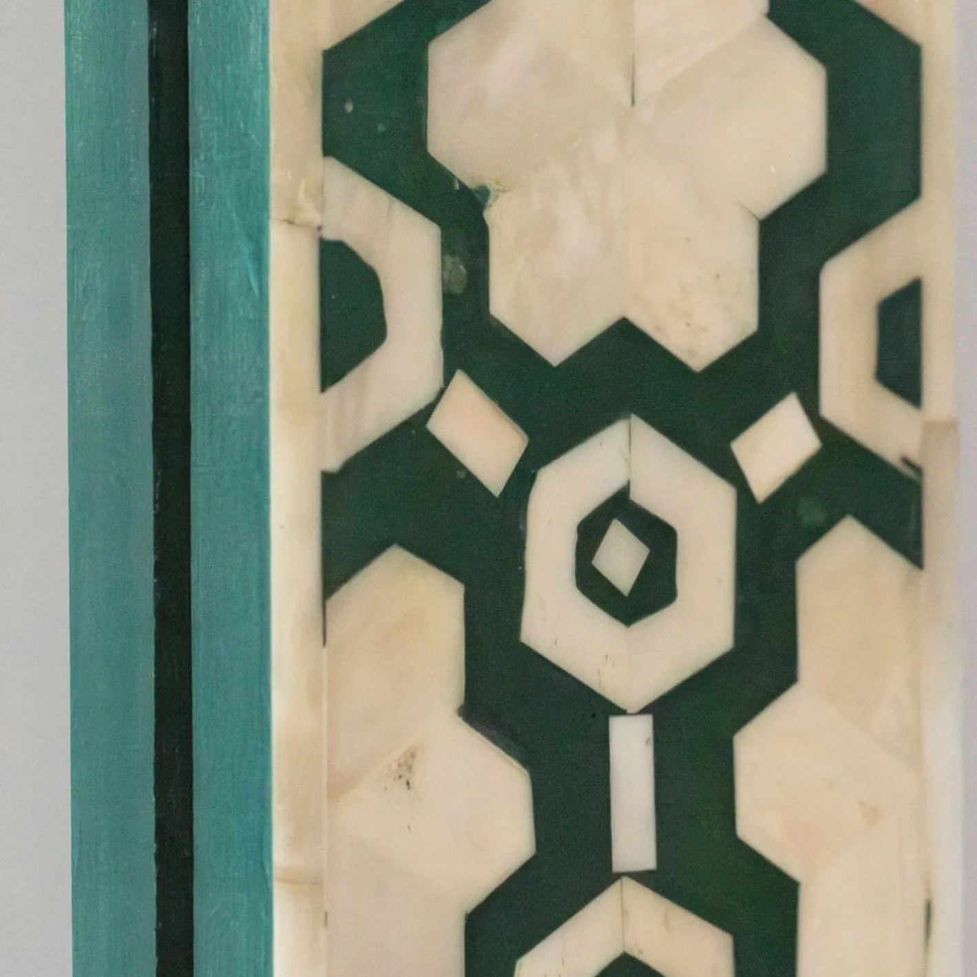 Graham & Green Rectangular Mirrors|Wall Mirrors<Large Jade Green Floral Bone Inlay Mirror