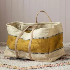 Graham & Green Laundry Baskets|Household Storage<Large Jute Storage Baskets