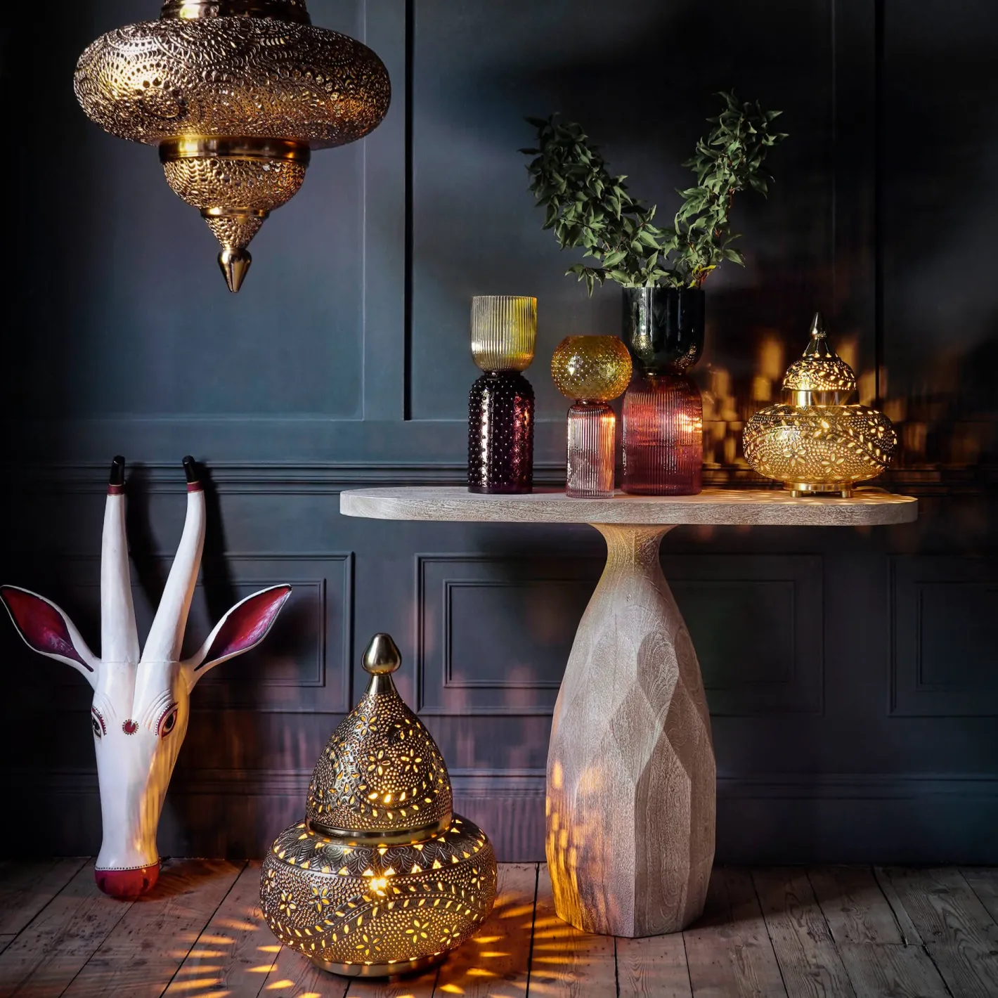 Graham & Green Floor Lamps<Large Marrakech Floor Lamp