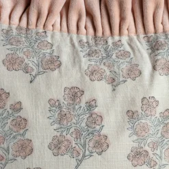 Graham & Green Sofa Cushions|Cushions<Large Rectangular Velvet Frill Block Printed Cushions