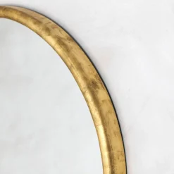Graham & Green Round Mirrors|Wall Mirrors<Large Round Gold Foil Mirror