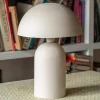 Graham & Green Table Lamps<Large Warm Grey Textured Dome Table Lamp