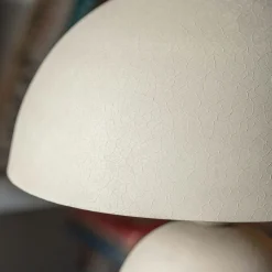 Graham & Green Table Lamps<Large Warm Grey Textured Dome Table Lamp