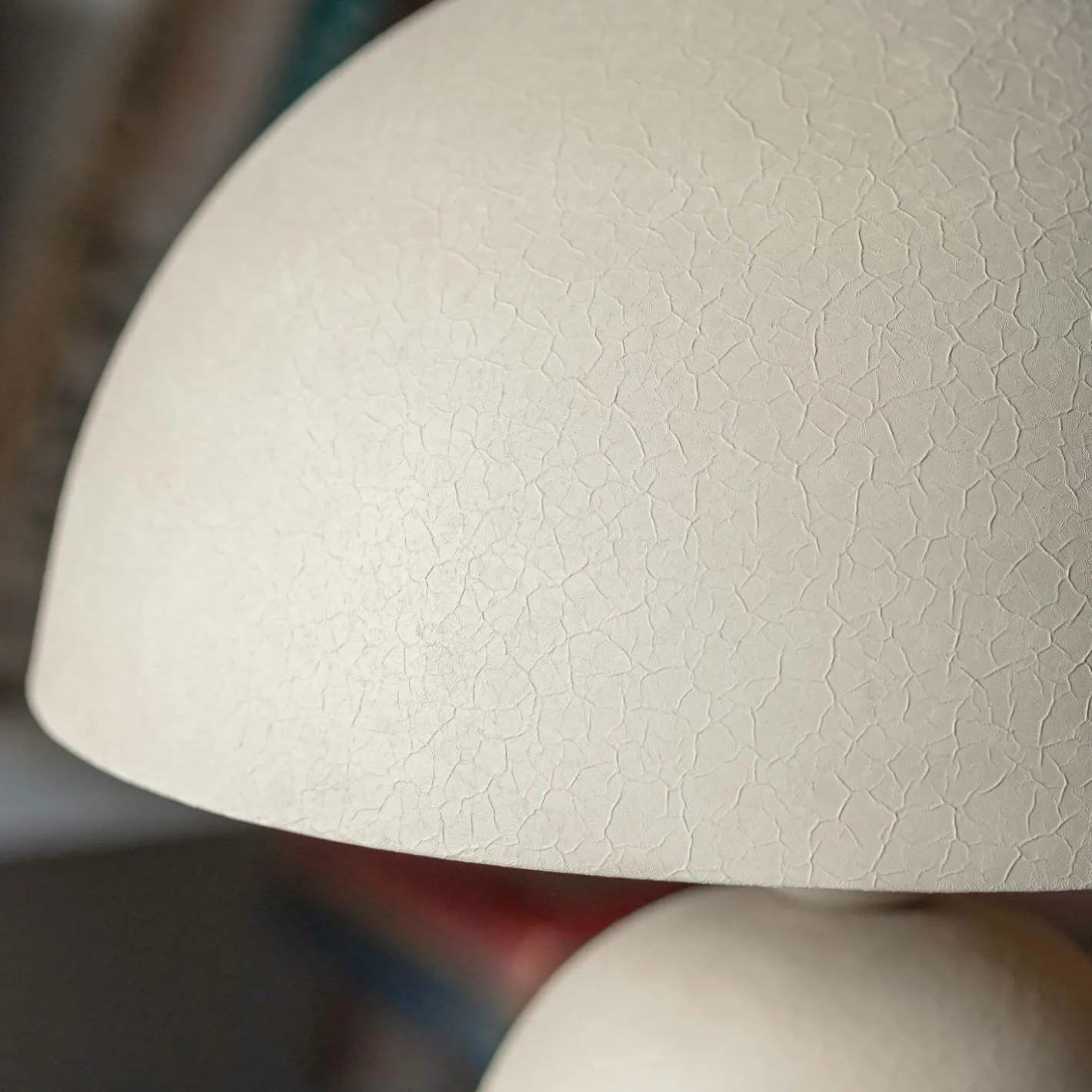 Graham & Green Table Lamps<Large Warm Grey Textured Dome Table Lamp