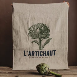Graham & Green Outdoor Dining|Kitchen Textiles<L'artichaut Linen Tea Towel