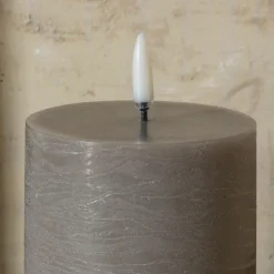 Graham & Green Led Candles|Led Candles<LED Pillar Candle Sandstone