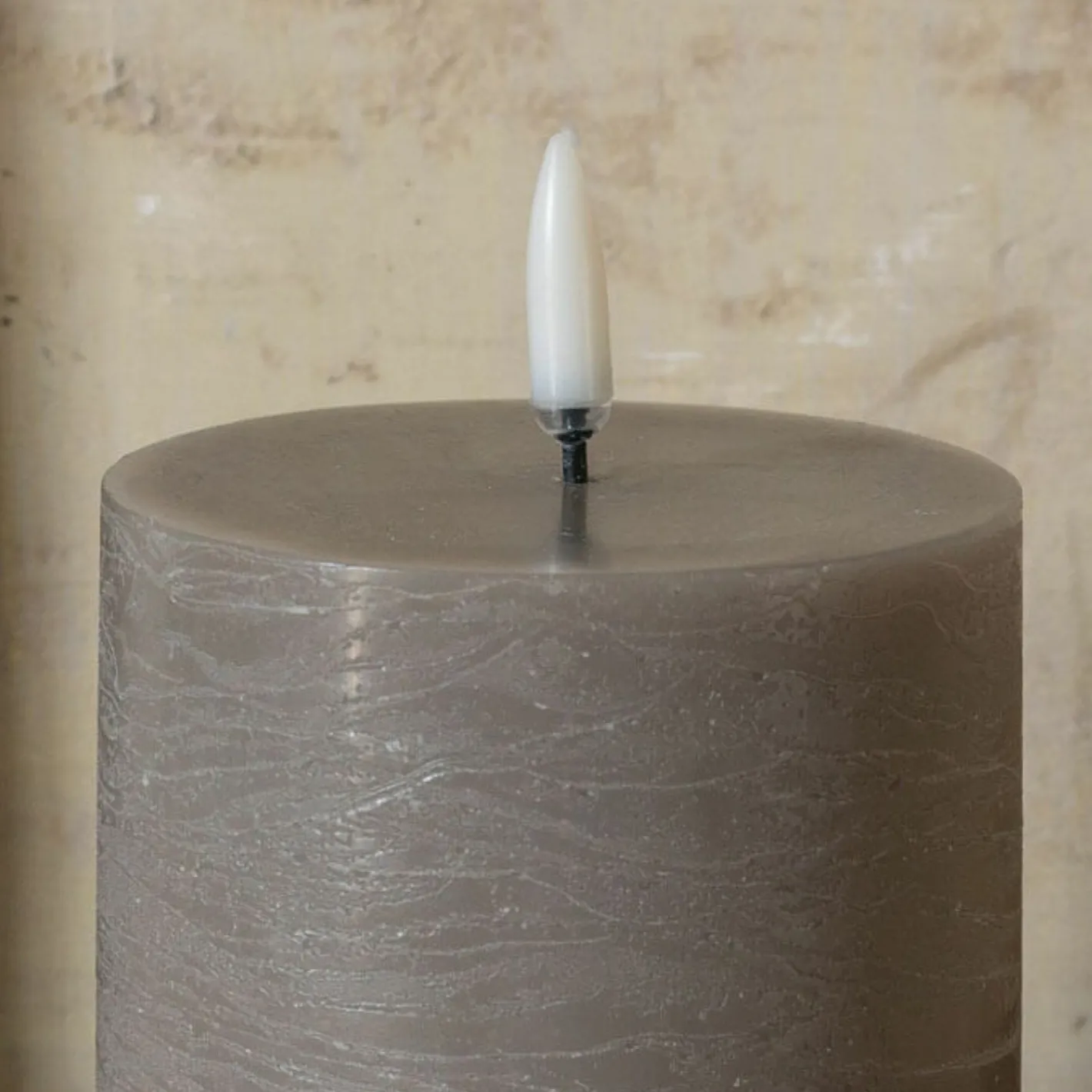 Graham & Green Led Candles|Led Candles<LED Pillar Candle Sandstone