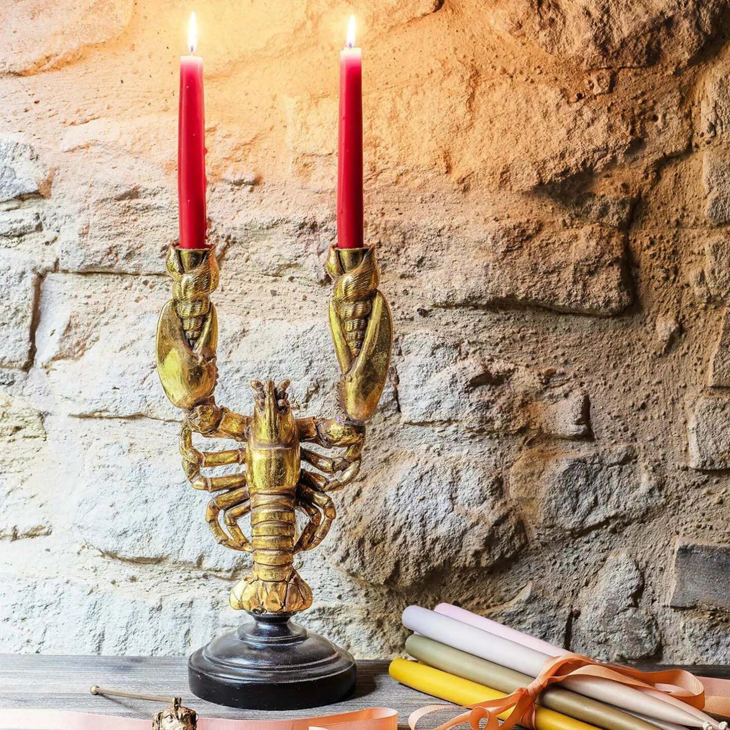 Graham & Green Candle Holders & Candles<Lennie Lobster Candelabra