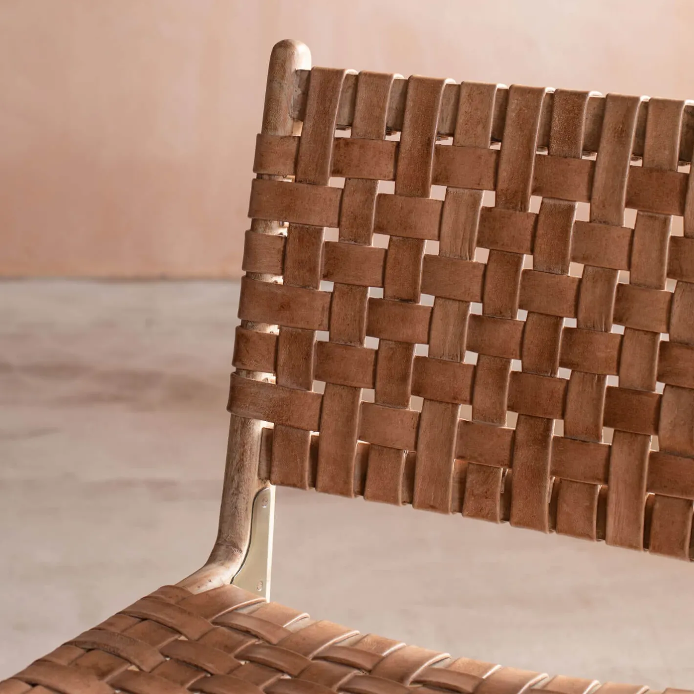 Graham & Green Dining Chairs<Leon Woven Leather Chair
