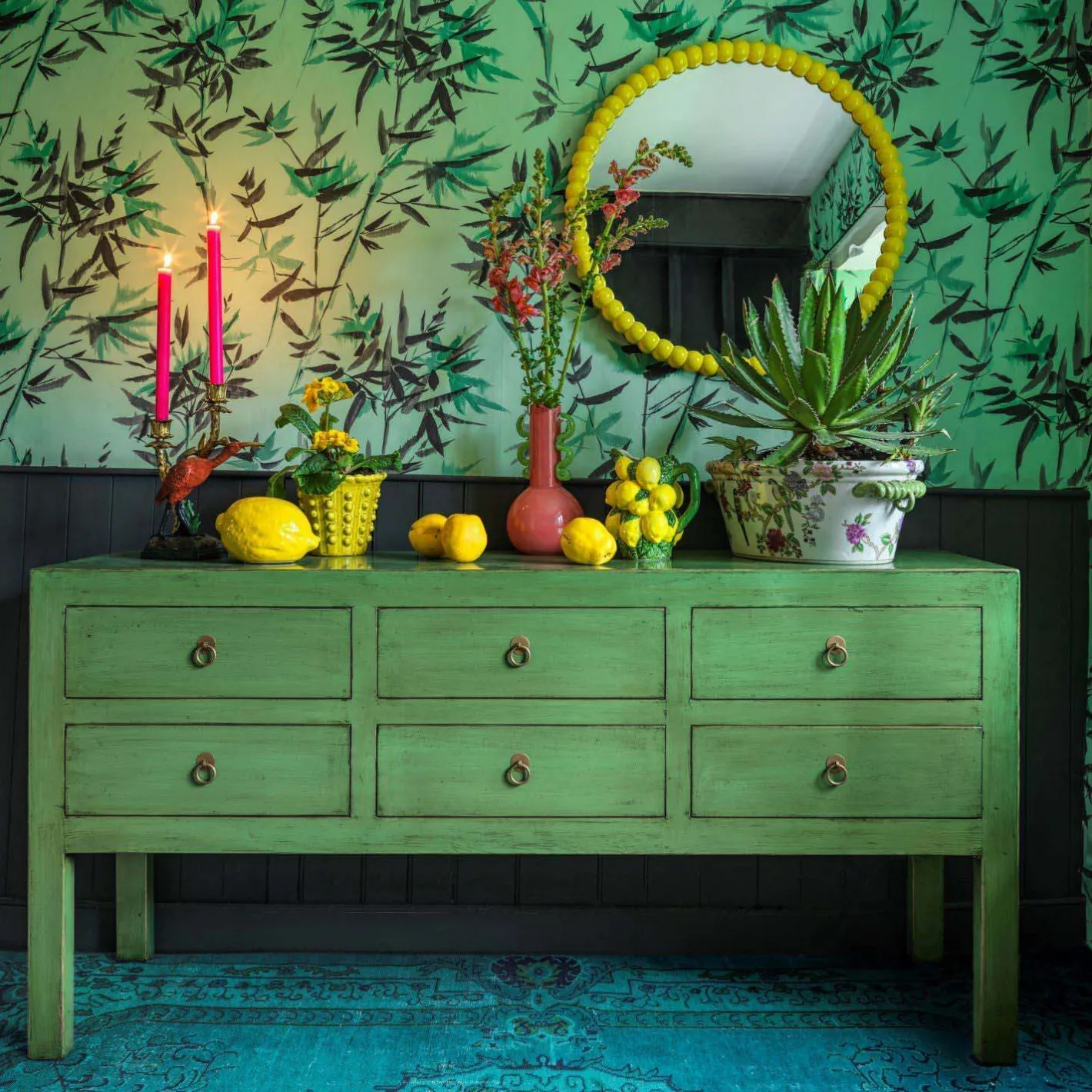 Graham & Green Sideboards & Tv Stands<Leshan Jade Six Drawer Sideboard